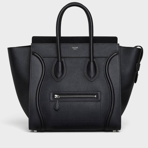 Celine Handbags - Authentic CELINE Mini Luggage Black Leather Bag